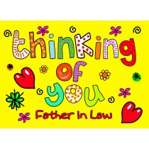 Thinking of You 'Father in Law' Greeting Card