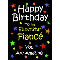 Fiance Birthday Card (Black)