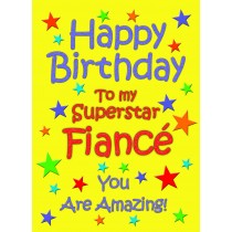 Fiance Birthday Card (Yellow)