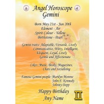 Personalised Gemini Horoscope Greeting Card