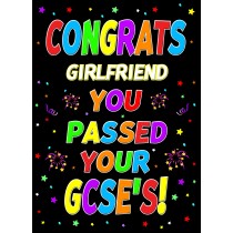Congratulations GCSE Passing Exams Card For Girlfriend (Design 1)
