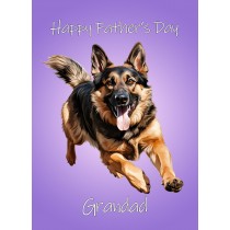 Golden Labrador Dog Fathers Day Card For Grandad