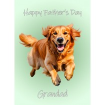 Great Dane Dog Fathers Day Card For Grandad