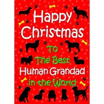 From The Dog  Christmas Card (Human Grandad, Red)