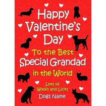 Personalised From The Dog Valentines Day Card (Special Grandad)