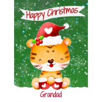 Christmas Card For Grandad (Happy Christmas, Tiger)