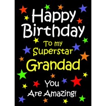Grandad Birthday Card (Black)