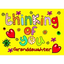 Thinking of You 'Granddaughter' Greeting Card