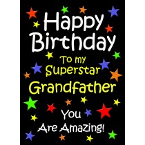Grandfather Birthday Card (Black)