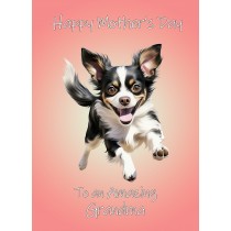 Chihuahua Dog Mothers Day Card For Grandma