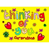 Thinking of You 'Grandma' Greeting Card
