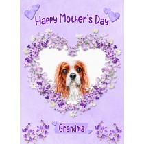 King Charles Spaniel Dog Mothers Day Card (Happy Mothers, Grandma)