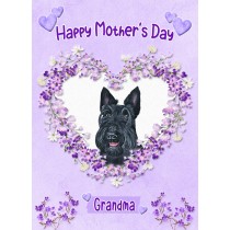 Scottish Terrier Dog Mothers Day Card (Happy Mothers, Grandma)