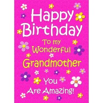 Grandmother Birthday Card (Cerise)