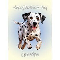 Doberman Dog Fathers Day Card For Grandpa