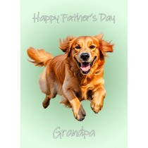 Great Dane Dog Fathers Day Card For Grandpa