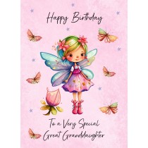 Fairy Art Birthday Card For Great Granddaughter