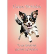 Chihuahua Dog Birthday Card For Great Grandson