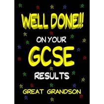 Congratulations GCSE Passing Exams Card For Great Grandson (Design 2)