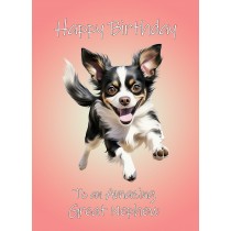 Chihuahua Dog Birthday Card For Great Nephew