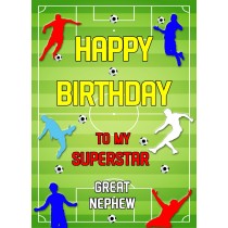 Football Birthday Card For Great Nephew
