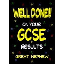 Congratulations GCSE Passing Exams Card For Great Nephew (Design 2)
