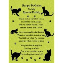 from The Cat Verse Poem Birthday Card (Green, Special Daddy)