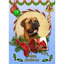 Bull Mastiff Christmas Card