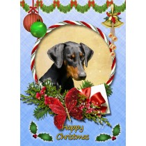 Doberman Christmas Card