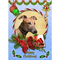 Greyhound Christmas Card