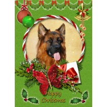 German Shepherd christmas card