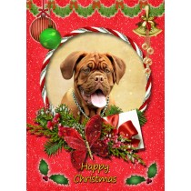 Dogue de Bordeaux christmas card