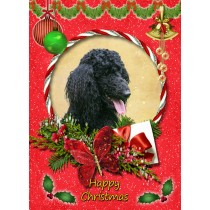 Poodle christmas card