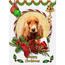Cocker Spaniel christmas card