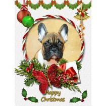 French Bulldog christmas card