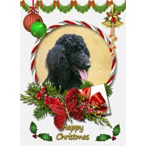 Poodle christmas card