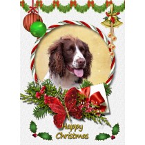 Springer Spaniel christmas card