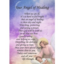 Angel of Healing Poem Verse Greeting Card