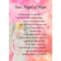 Angel of Hope Poem Verse Greeting Card