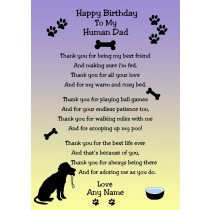 Personalised From the Dog Birthday Card (Purple)