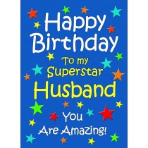 Husband Birthday Card (Blue)