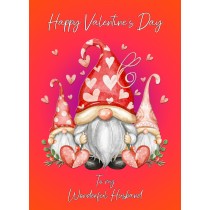 Valentines Day Card for Husband (Gnome, Design 4)