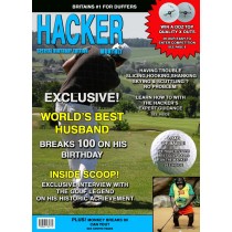 Golf 'Hacker' Husband Funny Birthday Card Magazine Spoof