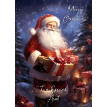 Christmas Card For Aunt (Santa Claus)
