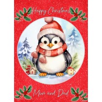Christmas Card For Mum and Dad (Globe, Penguin)