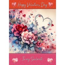 Valentines Day Card for Soulmate (Heart Art, Design 5)