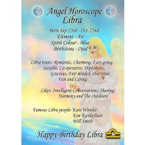 Libra Horoscope Birthday Card