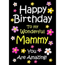 Mammy Birthday Card (Black)