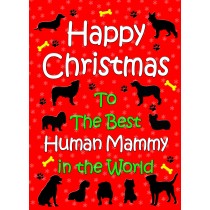 From The Dog  Christmas Card (Human Mammy, Red)