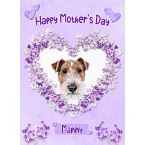 Airedale Dog Mothers Day Card (Happy Mothers, Mammy)